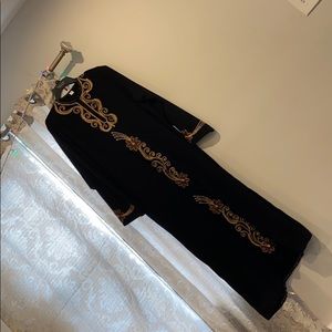 Women’s traditional black abaya dress